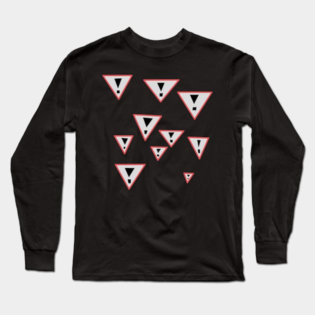 Warning signs Long Sleeve T-Shirt by Mushcan